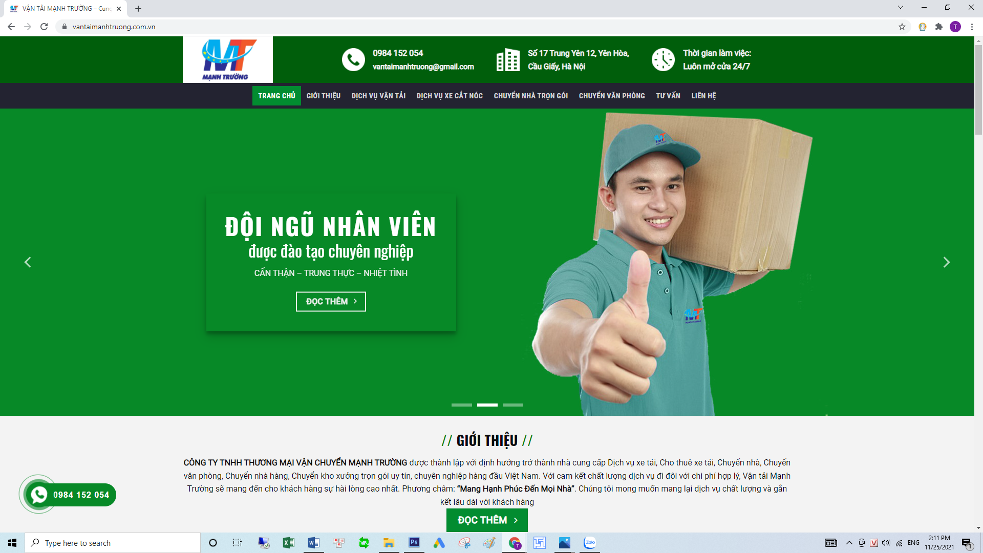 Dịch vụ chuyển nhà trọn gói - Mạnh Trường